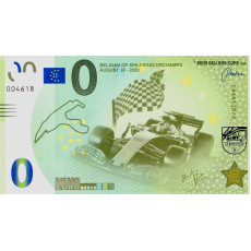 0 Euro biljet Belgian GP Spa-Francorchamps (August 30 - 2020)